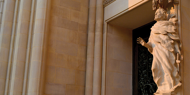 Download this image of a dramatic carving at the Cathedral